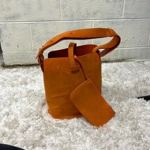 Super fun orange tote bag